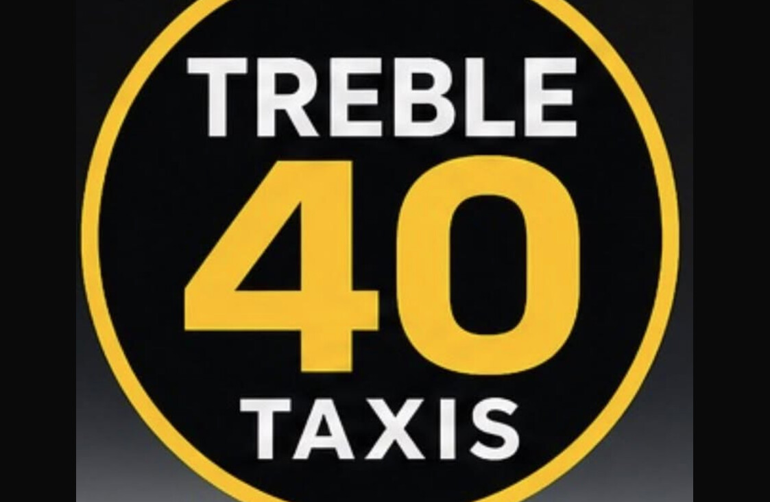 Treble 40 taxis branded private hire car